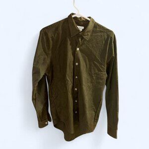 Olive green Steven Alan button-up shirt (size small)